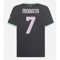 Dres AC Milan Alvaro Morata #7 Tretina 2024-25 Krátky Rukáv